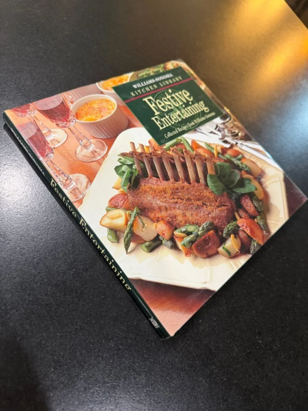 Williams Sonoma Kitchen Library Festive Entertaining Collected Recipes Cookbook